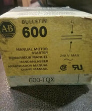 Load image into Gallery viewer, ALLEN BRADLEY 600-TQX216 MANUAL MOTOR STARTER SER.B -FREE SHIPPING
