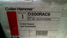 Load image into Gallery viewer, EATON D200-RAC6 6 SLOT CHASSIS D200PSA120 POWER SUPPLY D200PR4C CPU D200MID1615A