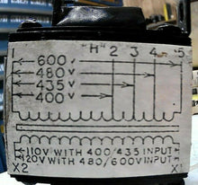 Load image into Gallery viewer, HEAVY DUTY ELECTRIC TRANSFORMER TYPE SMT/HD-180 1PH 400-600V 0.150KVA *FREE SHIP
