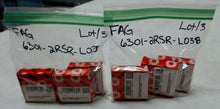 Load image into Gallery viewer, LOT/3 FAG 6301-2Z-L038 C3 DEEP GROOVE BALL BEARING 12MM ID x 37MM OD x12MM W *FS