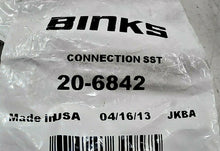 Load image into Gallery viewer, BINKS 20-6842 STAINLESS STEEL CONNECTION *FREE SHIPPING*