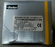 Load image into Gallery viewer, PARKER 7121KBN2QV00N0C111P3 SKINNER VALVE 1/4" NPT 120PSI 10W -FREE SHIPPING