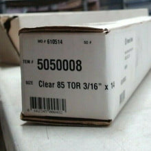 Load image into Gallery viewer, LOT/44 FENNER DRIVES 5050008 EAGLE CLEAR 85 TWISTED O-RING 3/16" OD 14" OAL *FS*