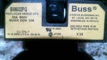 Load image into Gallery viewer, BUSS BM6032PQ FUSE BLOCK HOLDER 30A, 600V LOT/2 -FREE SHIPPING