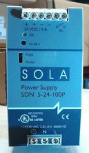 Load image into Gallery viewer, EMERSON SOLA HD/HEVI-DUTY SDN 5-24-100P DC POWER SUPPLY 2.5A 24VDC 47-63HZ *FS*