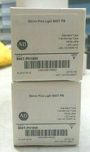 Load image into Gallery viewer, AB ROCKWELL 800T-PH16W SER V PUSH-TO-TEST 30.5MM WHITE LED LAMP (SEALED) *FRSHIP