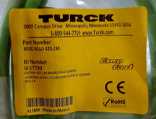 Load image into Gallery viewer, LOT/2 TURCK RSSD RSSD 420-2M (I.D. U-17790) CABLE NETWORK EUROFAST 4PIN MALE *FS