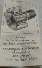 Load image into Gallery viewer, LOT/2 INA KR30-PP 30MM STUD-STYLE METRIC TRACK ROLLER CAM FOLLOWER BEARING *FS*