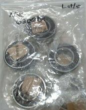 Load image into Gallery viewer, LOT/5 NSK 6205DU SINGLE ROW DEEP GROOVE BALL BEARING 6200 SERIES SEALED *FRSHIP*