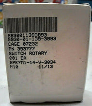 Load image into Gallery viewer, L3 ELECTRO SWITCH 393777 ROTARYSWITCH NSN: 5930-01-139-3893 (5-24331-432) *FRSHP