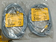 Load image into Gallery viewer, LOT/2 TURCK RKV 4.4T-2 I.D. U5125-29 CORDSET M12 FEMALE TO CUT-END YELLOW 2M *FS