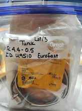 Load image into Gallery viewer, LOT/3 TURCK FK 4.4-0.5 (U9510) RECEPTALE SOCKET CONNECTOR 4A FEMALE SEALED *FSHP