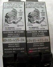 Load image into Gallery viewer, (2) AB ROCKWELL 40495-455-04 AUXILIARY CONTACT INTERLOCK *FREE SHIPPING*