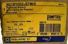 Load image into Gallery viewer, SCHNEIDER SQUARE D 9013FHG2J27M1X PRESSURE SWITCH 575VAC 1HP 100PSI 690kPa *FS*