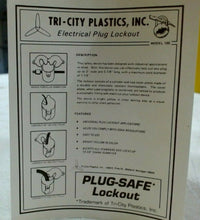 Load image into Gallery viewer, LOT/2 TRI-CITY PLASTICS MODEL 100 ELECTRICAL PLUG-SAFE LOCKOUT *FREE SHIPPING*