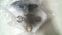 Load image into Gallery viewer, SWAGELOK M-43XS4 ALLOY 400 3WAY BALL VALVE 0.90CV 1/4" TUBE FITTING -FREE SHIP