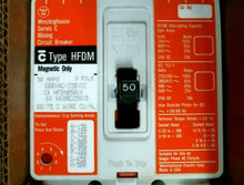 Load image into Gallery viewer, WESTINGHOUSE HFDM050KM MINING CIRCUIT BREAKER 50A 600VAC 250VDC 3P-FREE SHIPPING