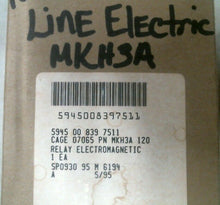 Load image into Gallery viewer, LINE ELECTRIC MKH3A ELECTROMAGNETIC 11 PIN RELAY 120VAC -FREE SHIPPING