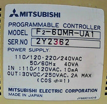 Load image into Gallery viewer, MITSUBISHI F2-60MR-UA1 MELSEC PROGRAMMABLE CONTROLLER/POWER SUPPY *FREE SHIPPING