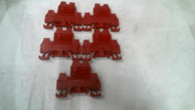 Load image into Gallery viewer, ALLEN BRADLEY 1492-WD4 RED TERMINAL BLOCKS 300V LOT/5 -FREE SHIPPING