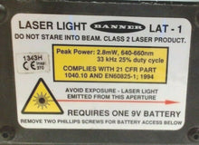 Load image into Gallery viewer, BANNER LAT-1 LASER LIGHT ALIGNMENT TOOL 33 KHZ *FREE SHIPPING*