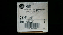 Load image into Gallery viewer, ALLEN BRADLEY 800T-B6D2 RED PUSH BUTTON EXTENDED HEAD SER.T -FREE SHIPPING