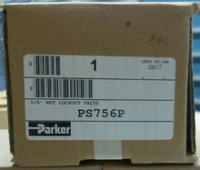 Load image into Gallery viewer, PARKER PS756P PNEUMATIC LOCKOUT VALVE PORT SIZE 3/8" NPT 250PSI -FREE SHIPPING