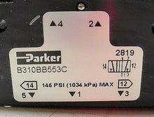 Load image into Gallery viewer, PARKER SCHRADER BELLOWS B310BB553C CONTRL VALVE 3FDR4 SINGLE SOLNOID 1/8"NPT *FS