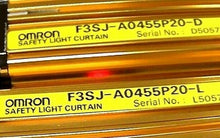 Load image into Gallery viewer, OMRON F3SJ-A0455P20-L & D SAFETY LIGHT CURTAIN (18IN LONG) *FREE SHIPPING*