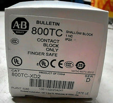 Load image into Gallery viewer, AB ROCKWELL 800TC-XD2 CONTACT BLOCK ONLY FINGER SAFE SHALLOW 1 N.C. IP2X *FRSHIP