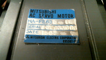 Load image into Gallery viewer, MITSUBISHI HA-FH63B-UL AC SERVO MOTOR 3000 RPM 3.6A, 129V, 600W -FREE SHIPPING