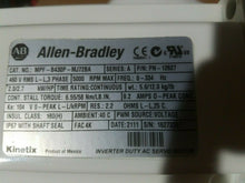 Load image into Gallery viewer, ALLEN BRADLEY MPF-B430P-MJ72BA SER. A 12627 free shipping