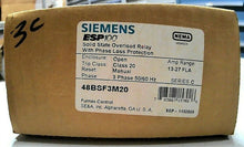 Load image into Gallery viewer, SIEMENS 48BSF3M20 ESP100 OVERLOAD RELAY SER.C 3PH 600VAC 27A -FREE SHIPPING