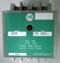Load image into Gallery viewer, AB ROCKWELL 700-RTC34Z300U1 RTC SOLID STATE TIMING RELAY FIXED TIME 120VDC -FS