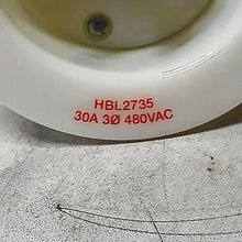Load image into Gallery viewer, HUBBELL HBL2735 RECEPTACLE INSULGRIP/TWIST-LOCK 3POLE 30A 480VAC 16-8AWG *FR SHP