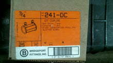 Load image into Gallery viewer, BRIDGEPORT FITTINGS 241-DC 3/4" EMT COUPLING 2 WAY COMBINATION BOX/25 -FREE SHIP