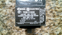 Load image into Gallery viewer, GE TED111020 CIRCUIT BREAKER 120VAC, 125VDC, 1 POLE, 20 AMP -FREE SHIPPING