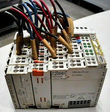 Load image into Gallery viewer, WAGO 750-341 ETHERNET TCP/IP, (2) 750-402 INPUT MODULE, 750-600 END MODULE *FS*