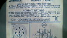 Load image into Gallery viewer, INTERMATIC T7801B, 7 DAY DIAL TIME SWITCH 120/480VAC, 40A, 4P, 1PHASE -FREE SHIP