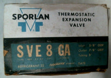Load image into Gallery viewer, SPORLAN SVE 8 GA THERMOSTATIC EXPANSION VALVE 5/8" x 7/8" x 5' ODF -FREE SHIP