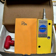 Load image into Gallery viewer, BIMBA PIV-20-025/038 PNEU ISOLATION VALVE 150PSI 1/4"IN/OUT PORT 3/8"EXHAUST *FS