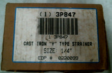 Load image into Gallery viewer, WATTS 3P847 REGULATOR 77SI 1/4" CAST IRON Y TYPE STRAINER -FREE SHIPPING