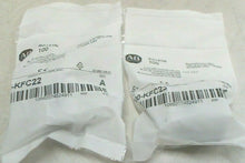 Load image into Gallery viewer, LOT/2 AB ROCKWELL 100-KFC22 AUXILIARY CONTACT FRT MOUNT 2 N.O. 2 N.C. SEALED *FS