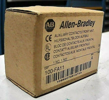 Load image into Gallery viewer, (QTY 2) AB ROCKWELL 100-FA11 SER A AUX CONTACT BLOCK FRNT MOUNT 1 NO/1NC *FR SHP