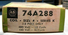 Load image into Gallery viewer, AB ROCKWELL 74A288 STARTER/CONTACTOR COIL SZ 4 SER K 440/480V 50/60HZ *FREE SHIP