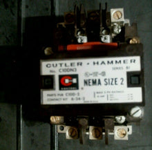 Load image into Gallery viewer, CUTLER HAMMER EATON C10DN3 SIZE 2 CONTACT C10D-2 6-34-2 575V 45A 3PH-FREE SHIP