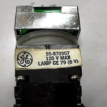 Load image into Gallery viewer, GE CR104ME51425 OILTIGHT PUSHBUTTON GREEN LENS CHROME GUARD 150V -FREE SHIPPING