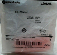 Load image into Gallery viewer, AB ROCKWELL 800T-N376W MINI LED LAMP INDICATOR 3V WHITE 30MM PUSH BUTTON *FRSHIP