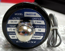 Load image into Gallery viewer, CNYUXI 2W-025-08 PNEUMATIC ELECTROMAGNETIC SOLONOID VALVE 12VDC *FREE SHIPPING*