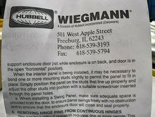 Load image into Gallery viewer, HUBBELL WIEGMANN PBGX1 PUSHBUTTON ENCLOSURE 22.5 MM 1 HOLE STL 3.5X2.7X3.5 *FSHP